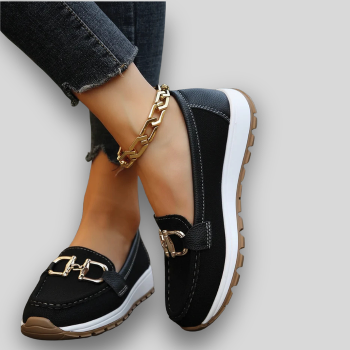 Ellie - Élégant Mocassin Suédé