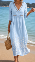 Azzurra | Abito Midi Brezza Azzurra