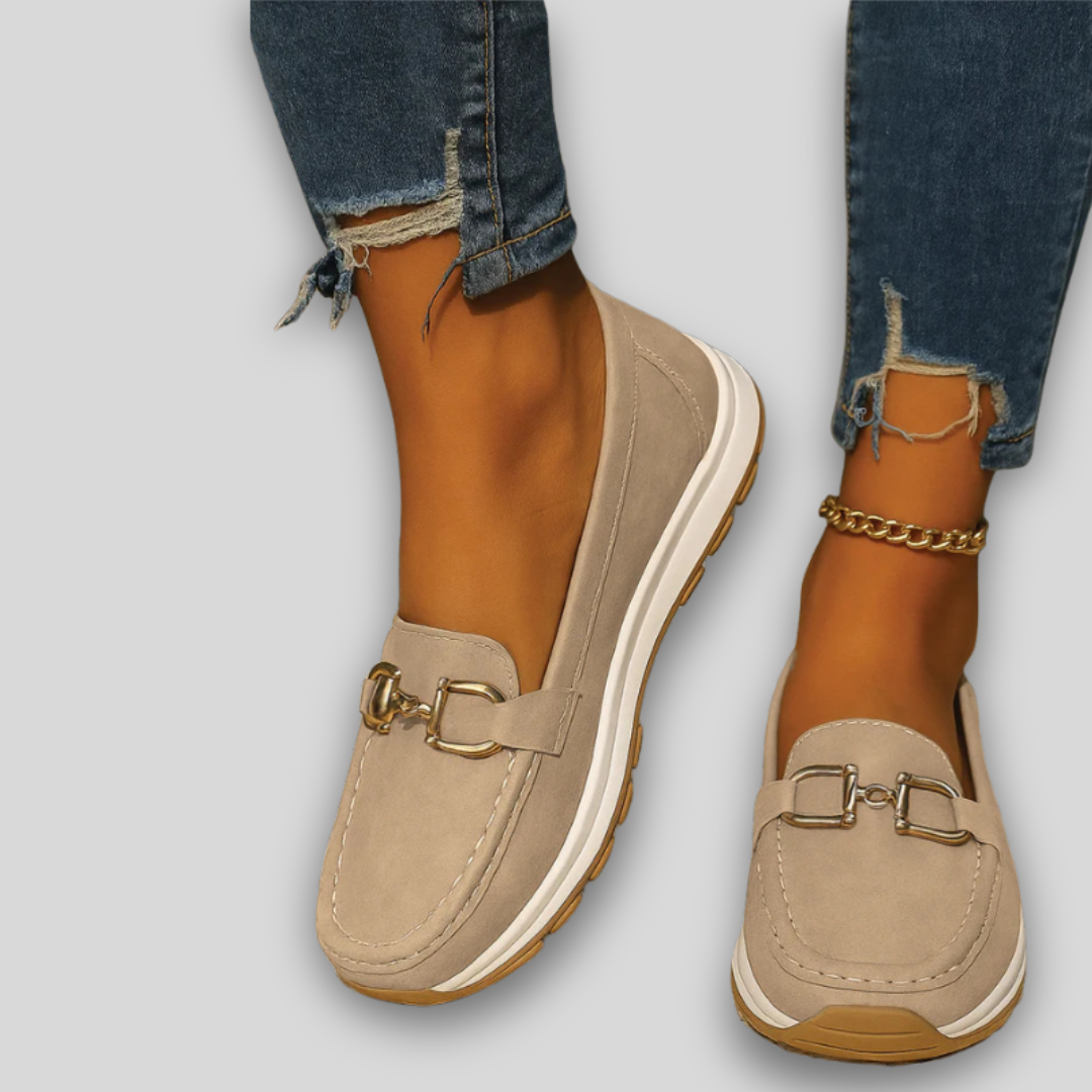 Ellie - Élégant Mocassin Suédé