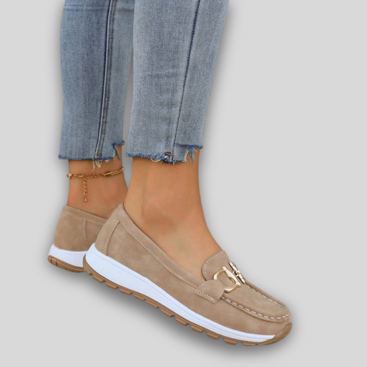 Ellie - Élégant Mocassin Suédé