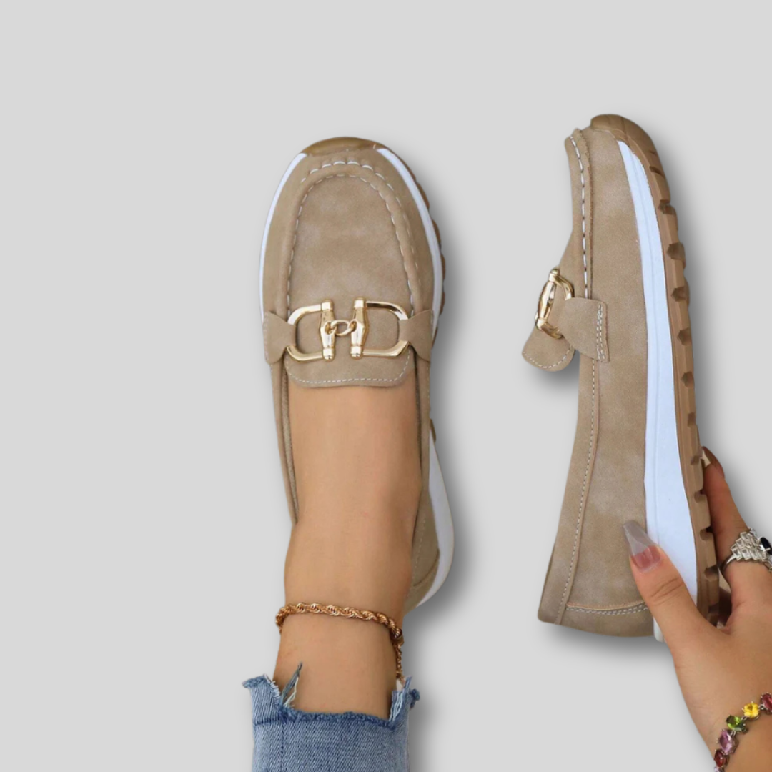 Ellie - Élégant Mocassin Suédé