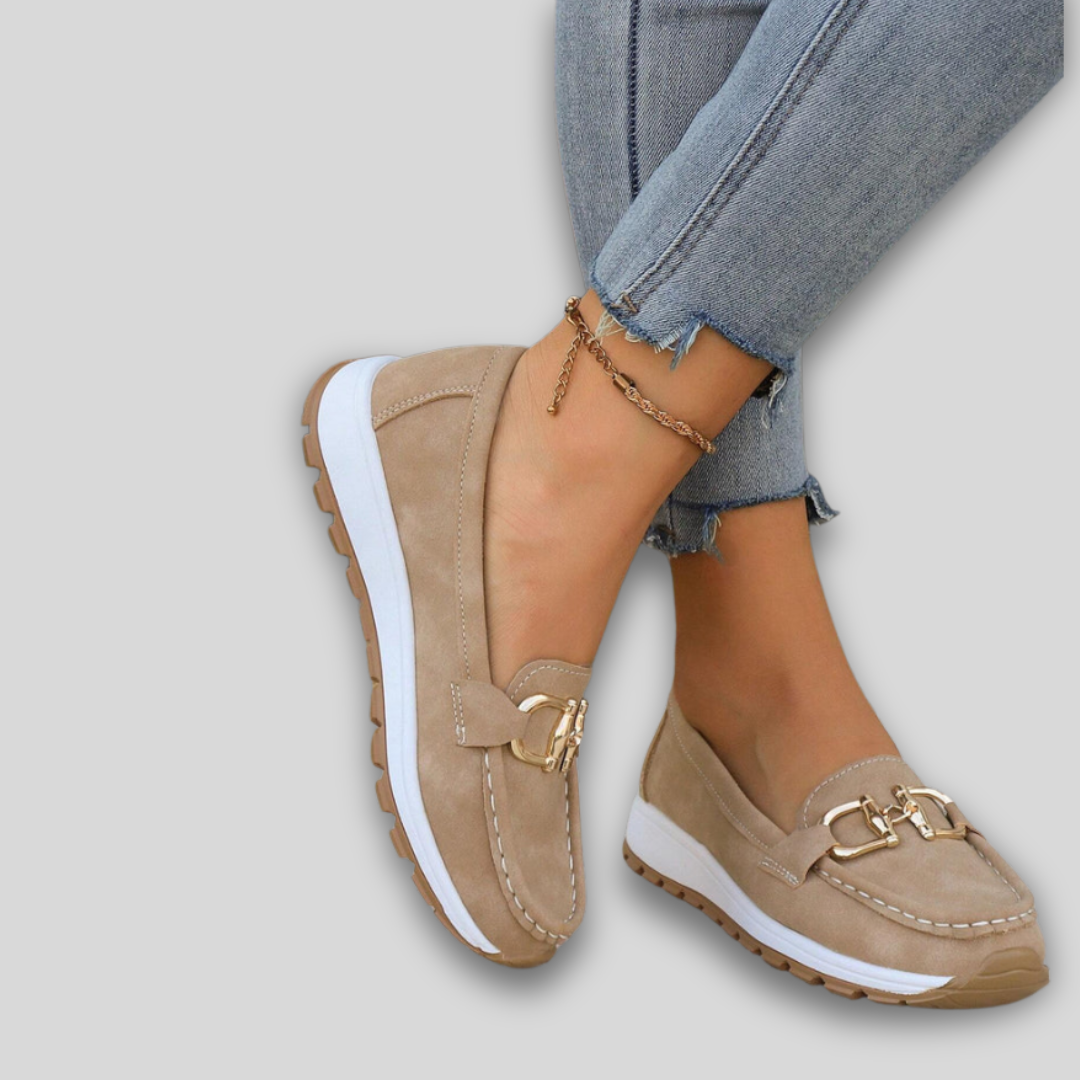 Ellie - Élégant Mocassin Suédé