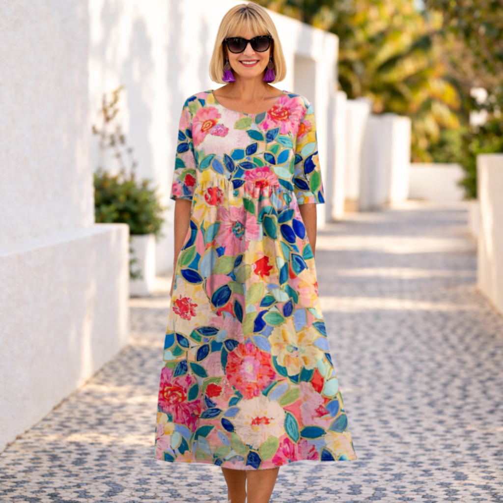 Susan | Vestito floreale con un&