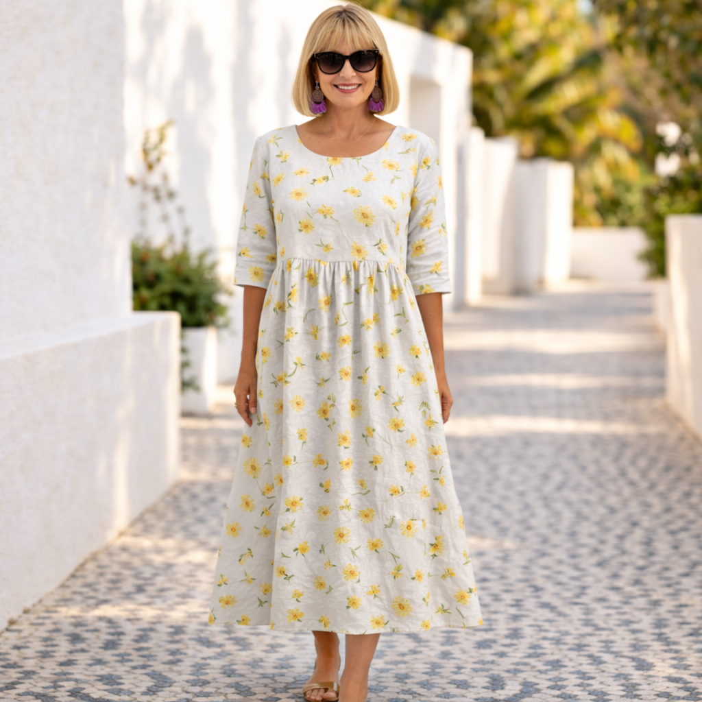 Susan | Vestito floreale con un&