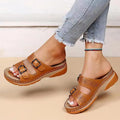 Alyssa™ | Orthopedic Closed-Toe Wedge Sandals