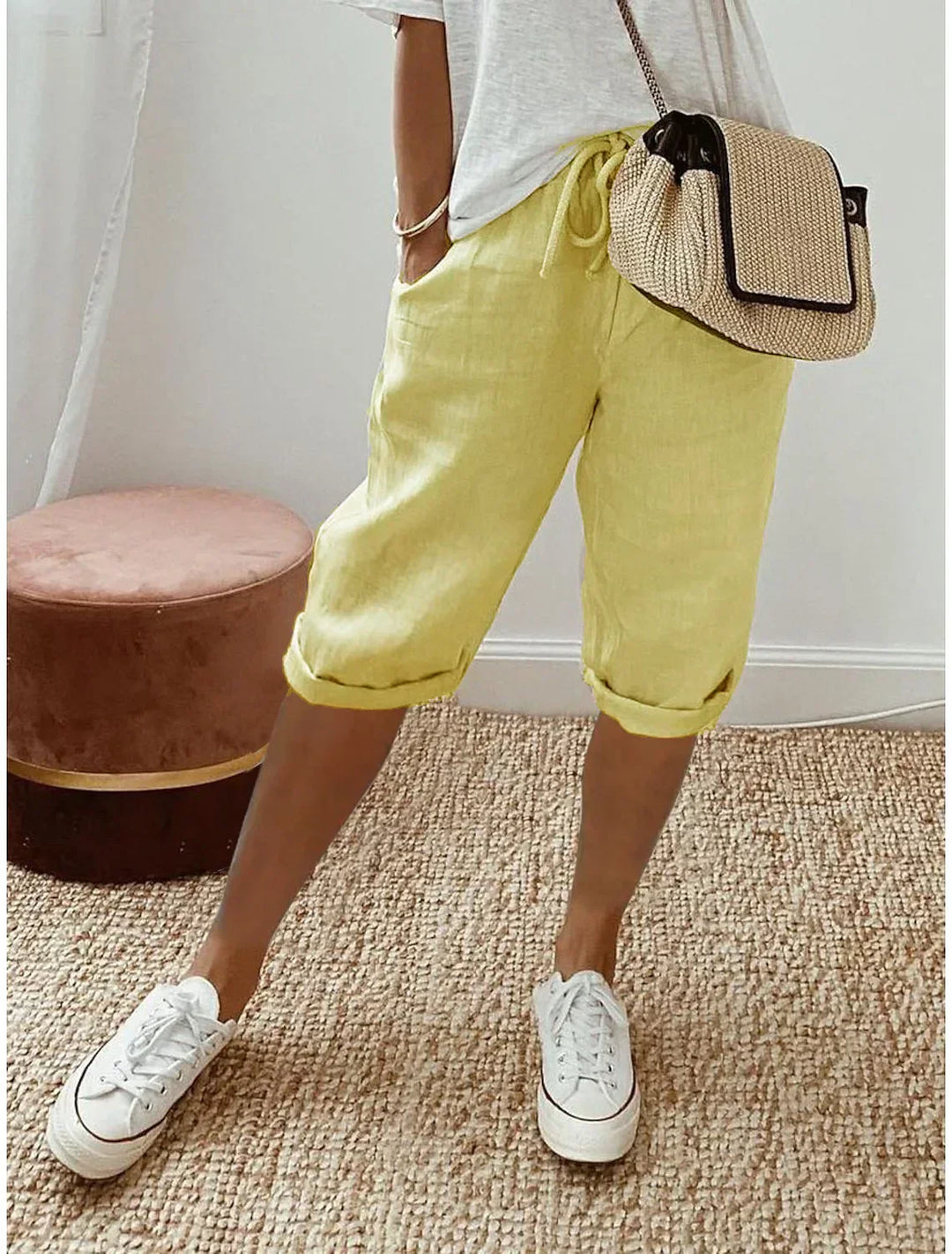 Nerina - Chic Cotton-Linen Harem