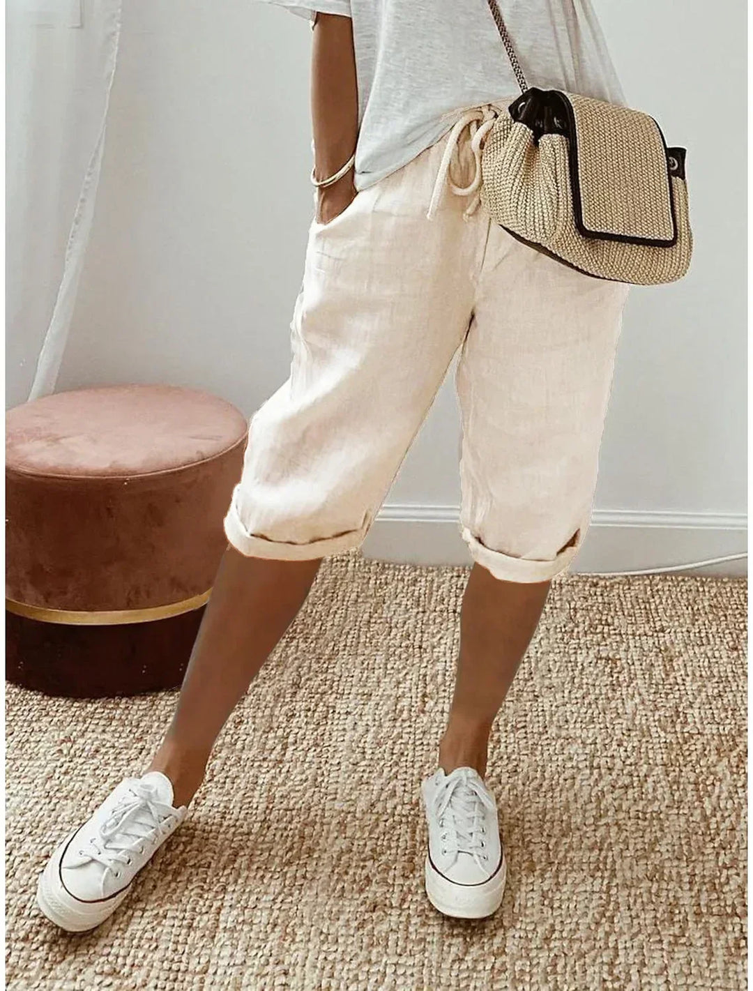 Nerina - Chic Cotton-Linen Harem