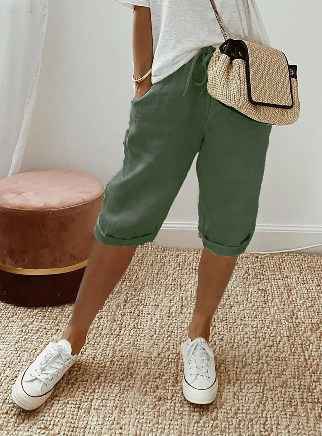 Nerina - Chic Cotton-Linen Harem