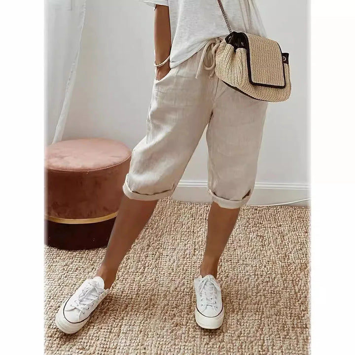 Nerina - Chic Cotton-Linen Harem