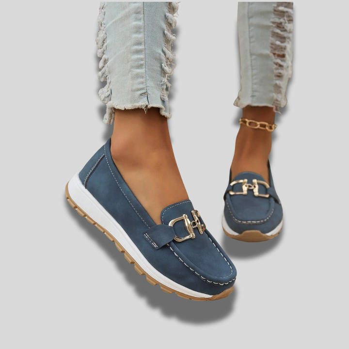 Ellie - Élégant Mocassin Suédé
