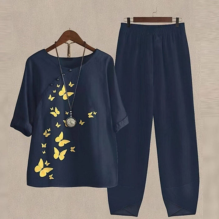 Vivienne - Chic Printed Lounge Set