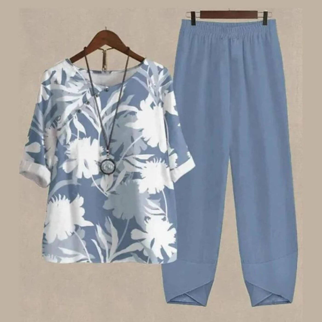 Vivienne - Chic Printed Lounge Set